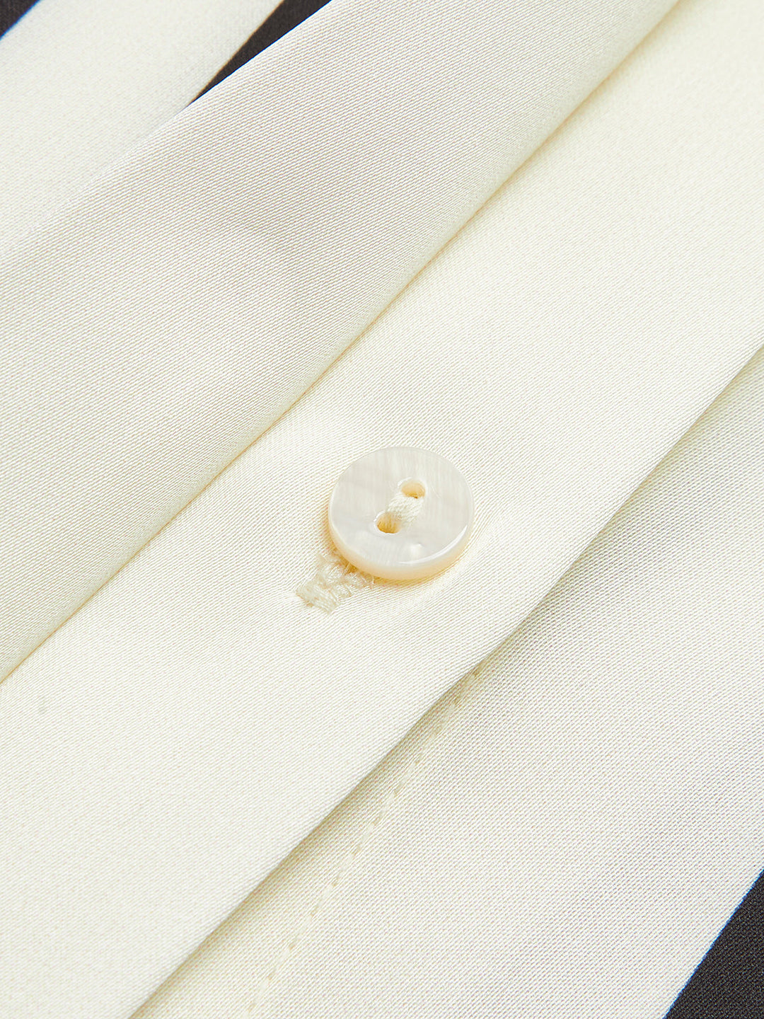 Satin Striped Button Cozy Blouse