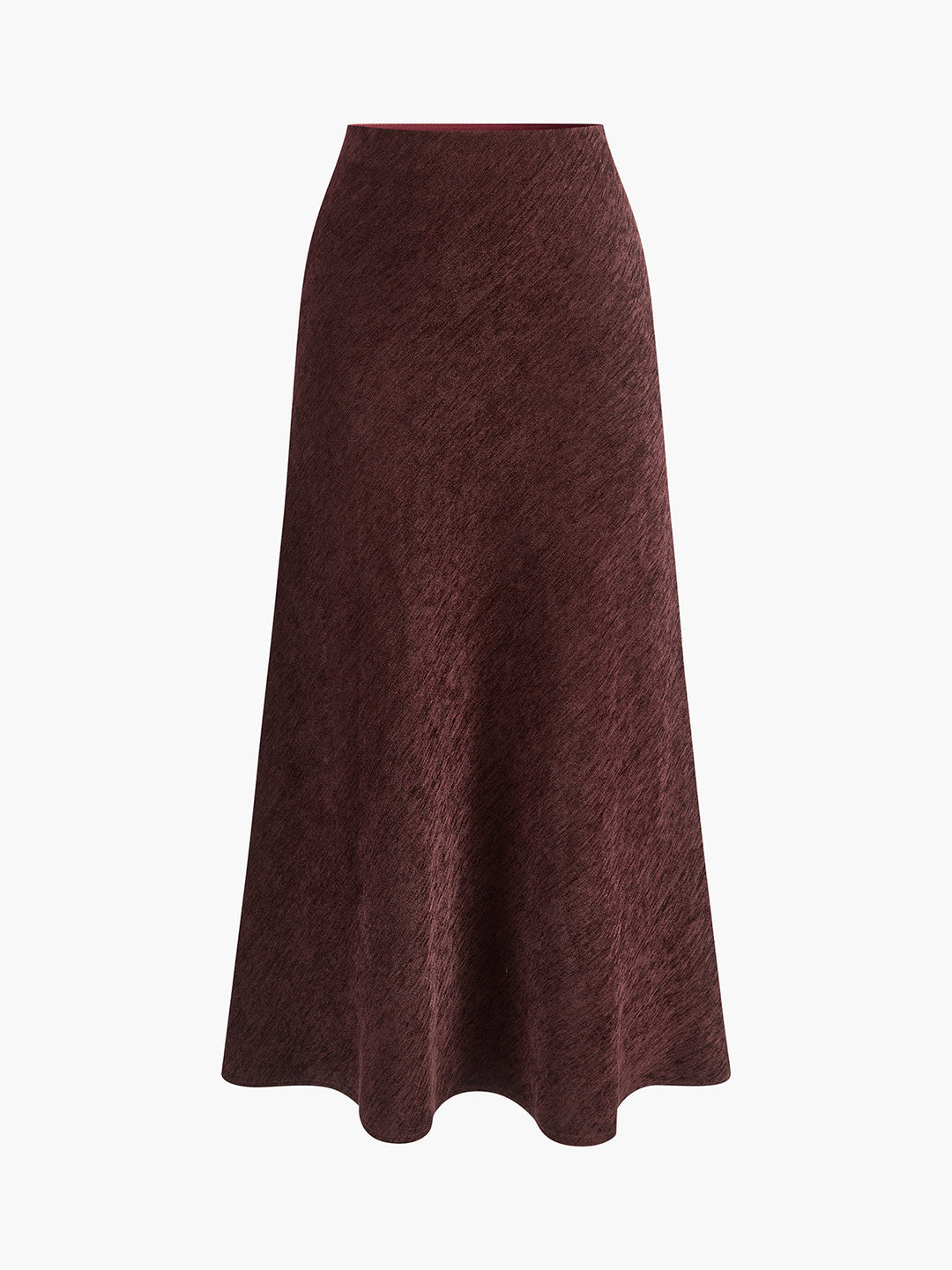 Minimalistische Cordrock mit drapierter Taille
