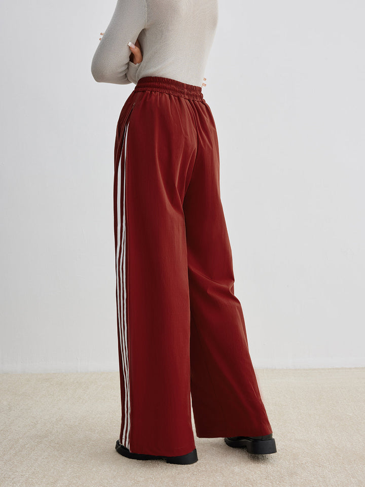 Athleisure Hose mit Seitenstreifen und Kordelzug