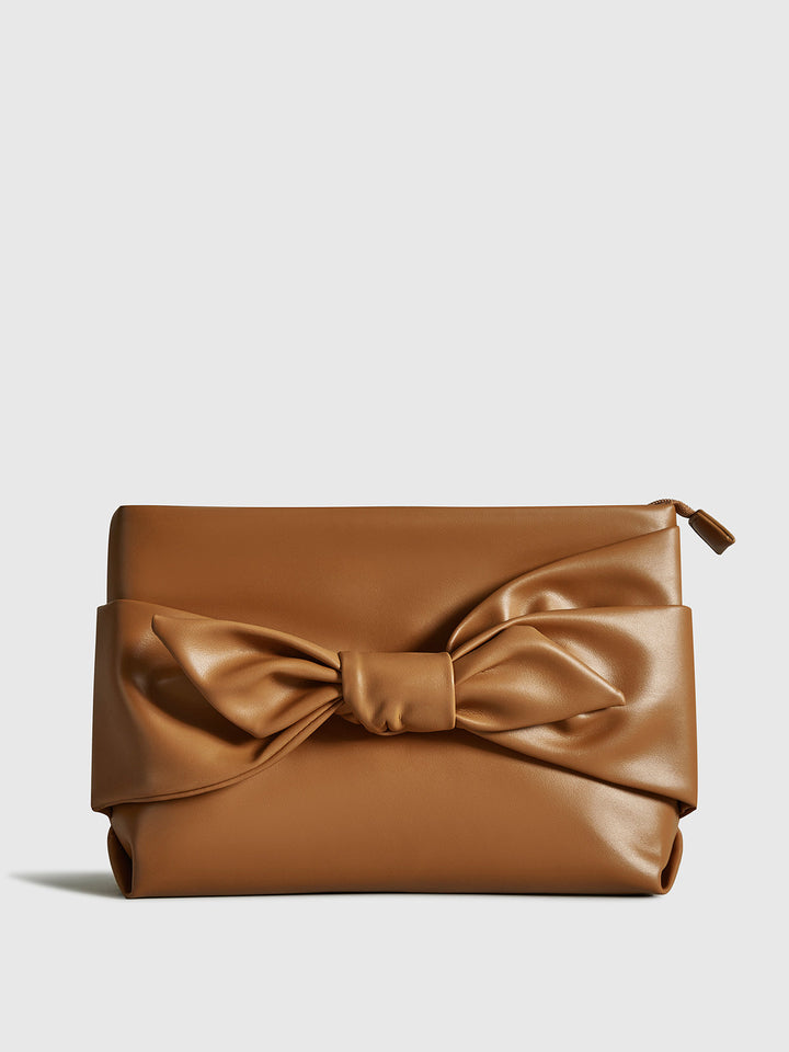 Bow Tofu Clutch Tasche