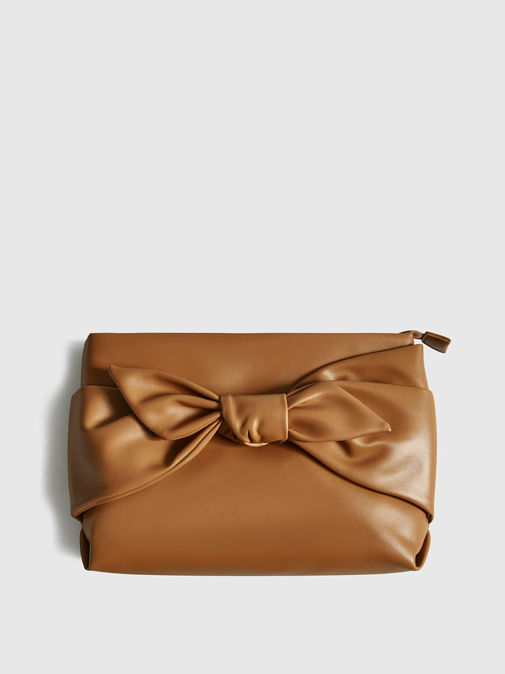 Bow Tofu Clutch Tasche