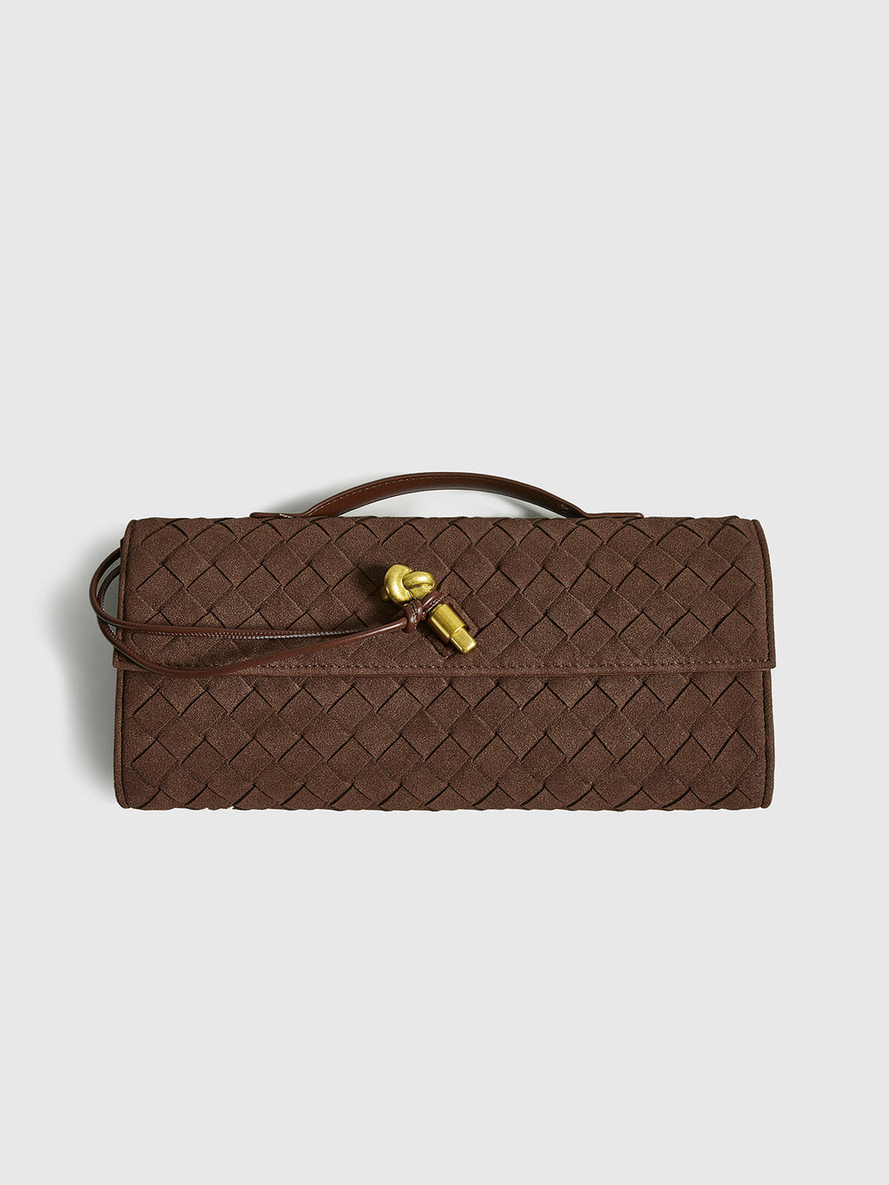Tasche aus Wildleder mit Überschlag