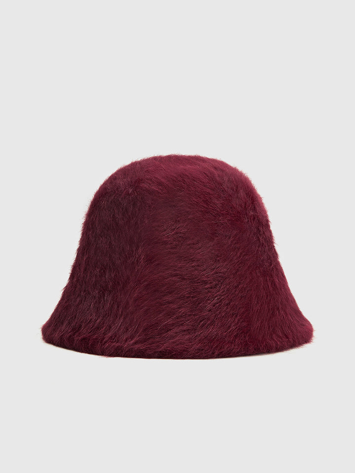 Schlichter Bucket Hat aus Kaninchenfell