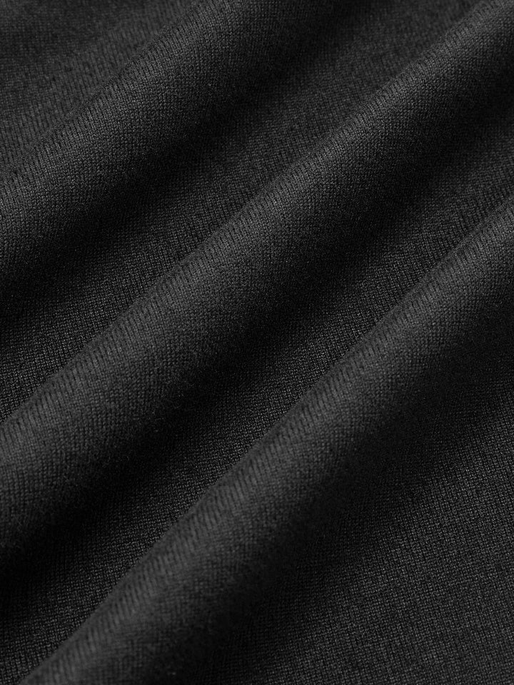 Gerades Schulter-Jersey-Kleid mit Taillensitz