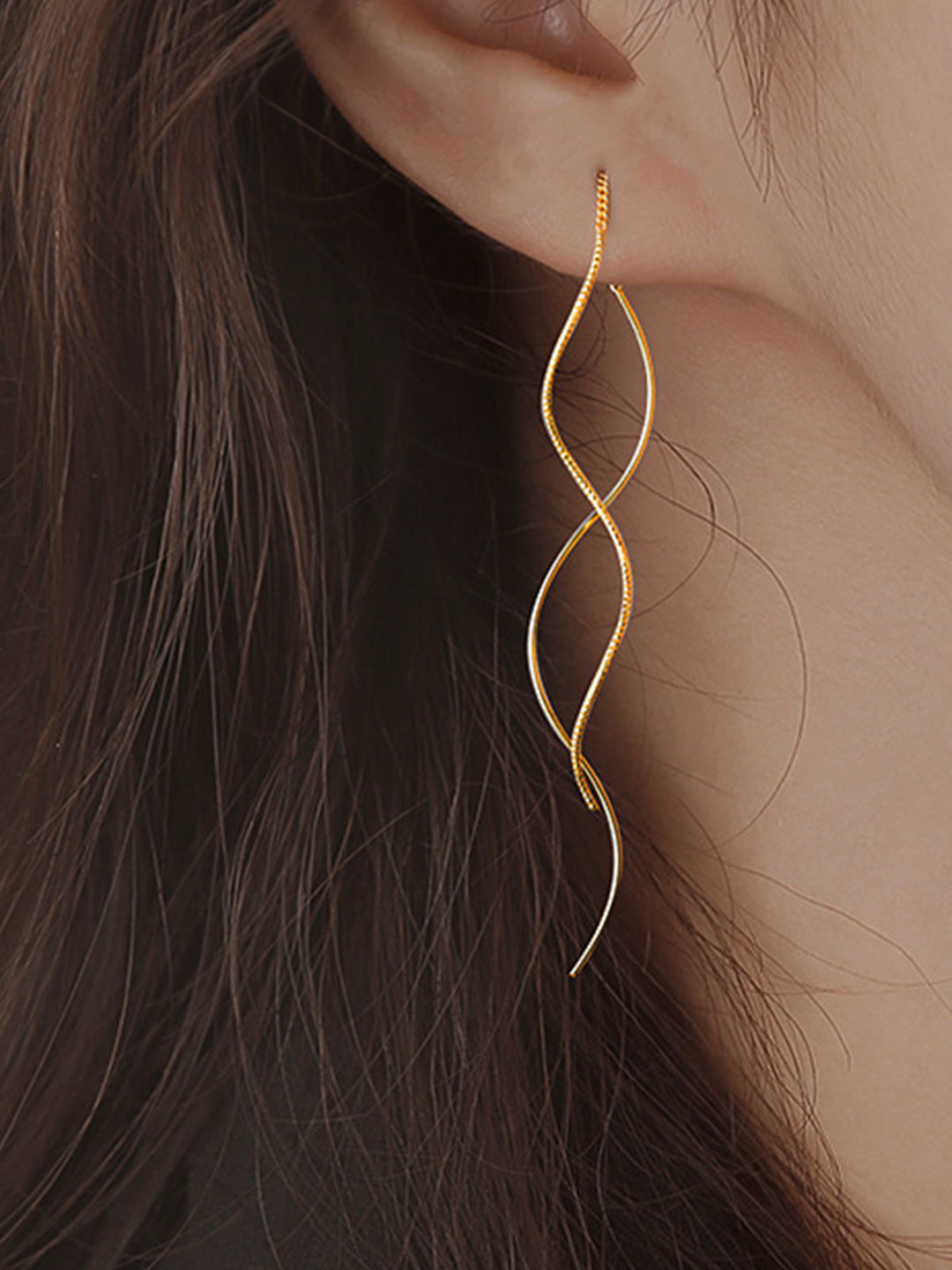Spiral Quaste Ohrringe