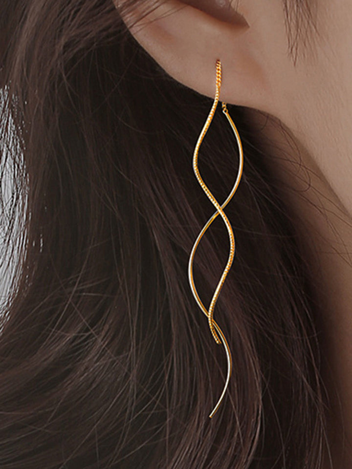 Spiral Quaste Ohrringe