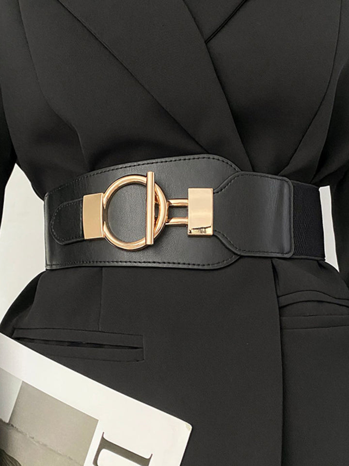 Elastischer Breitgürtel mit Metall-Lariat