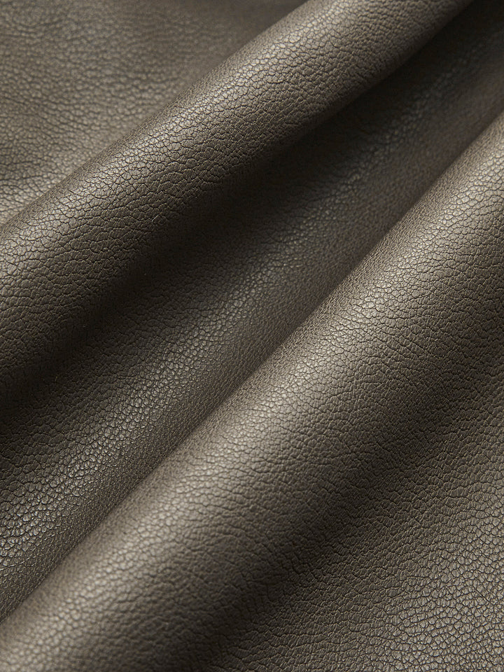 Faux Leder Faltenrock