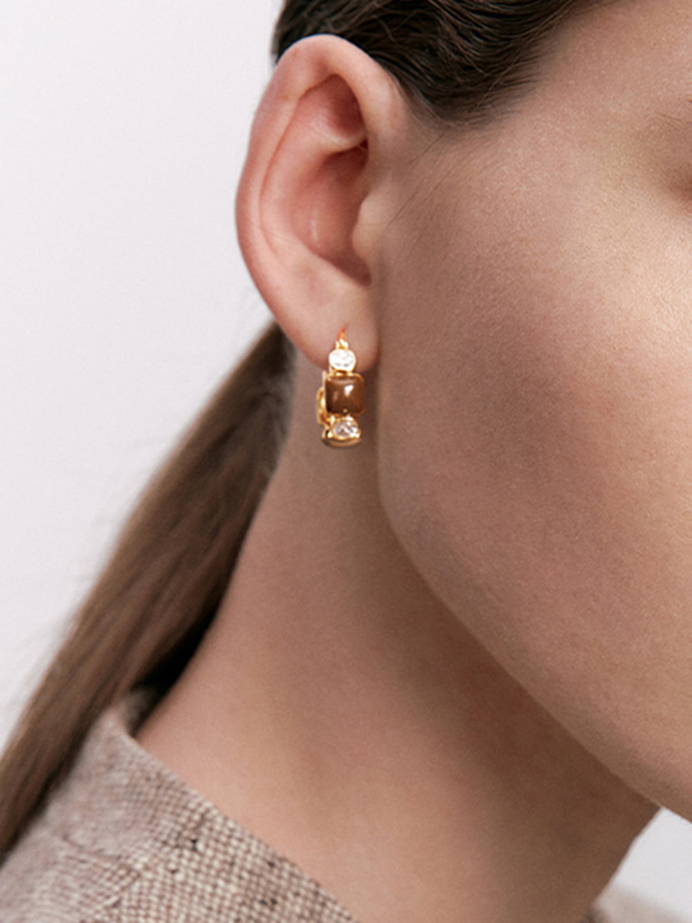 Luxus-Strass-Creolen