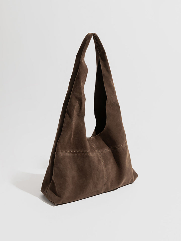 Button-Verschluss Hobo-Tasche