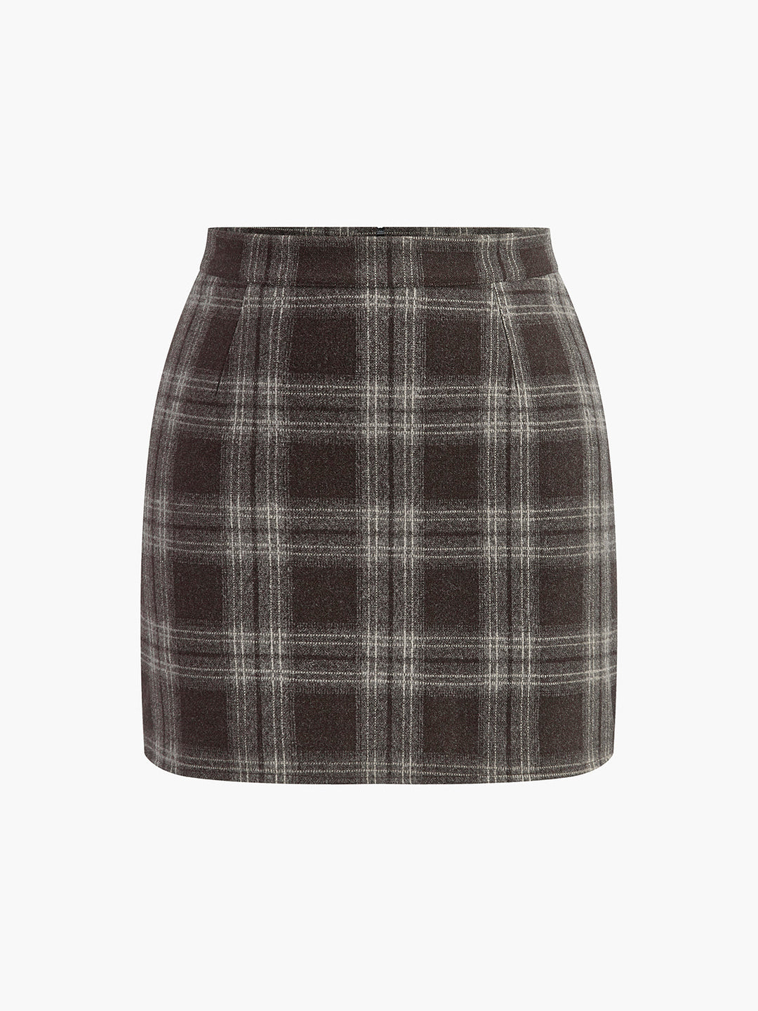 Plaid Tweed Minirock