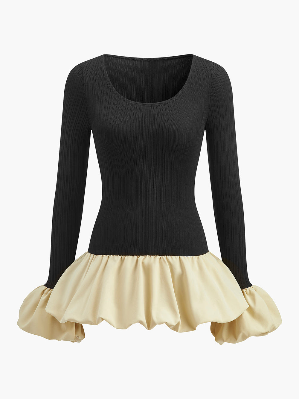 Bud Taille Panel Kurzes Kleid
