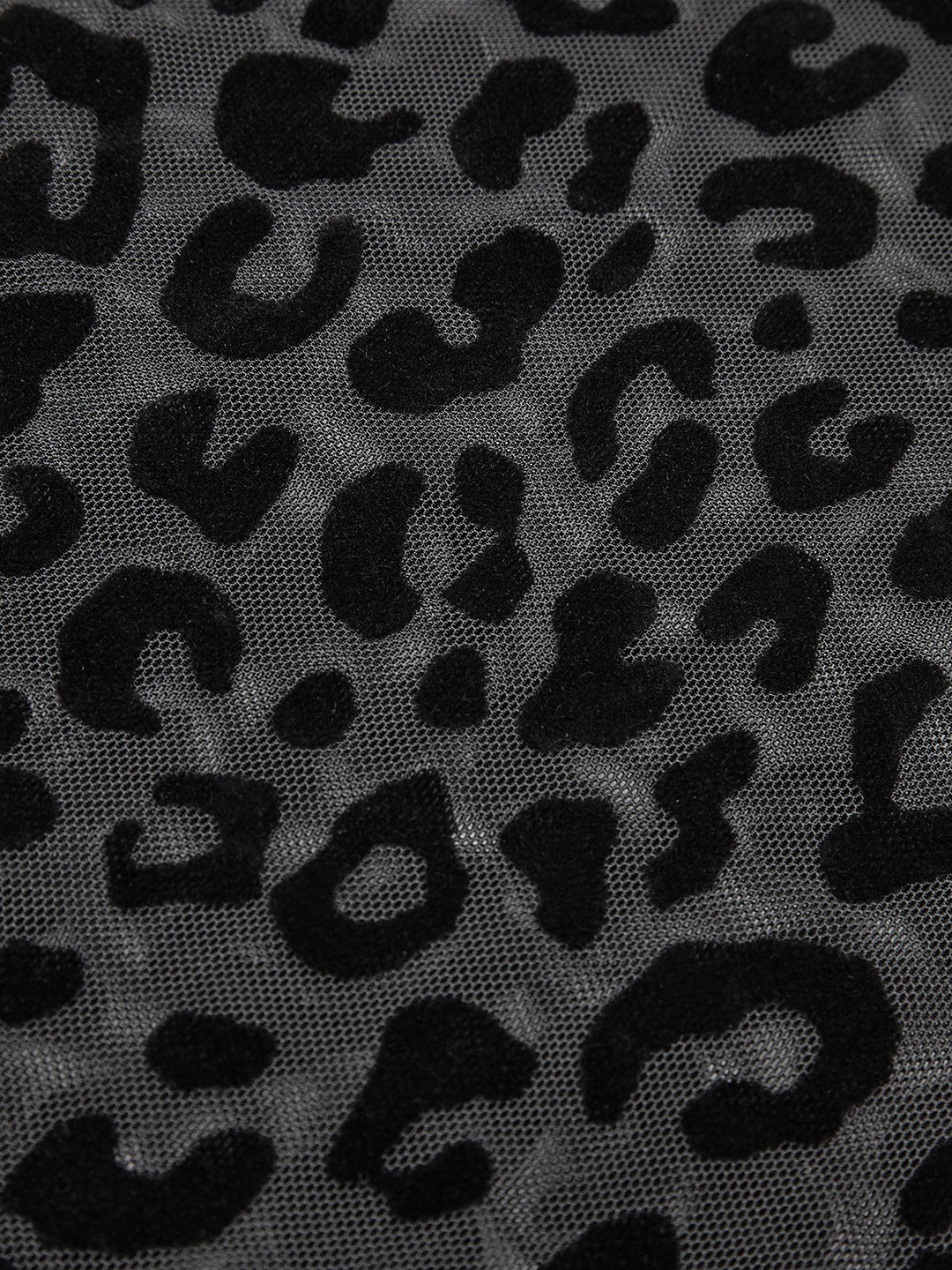 Leopardenmuster durchsichtiges T-Shirt