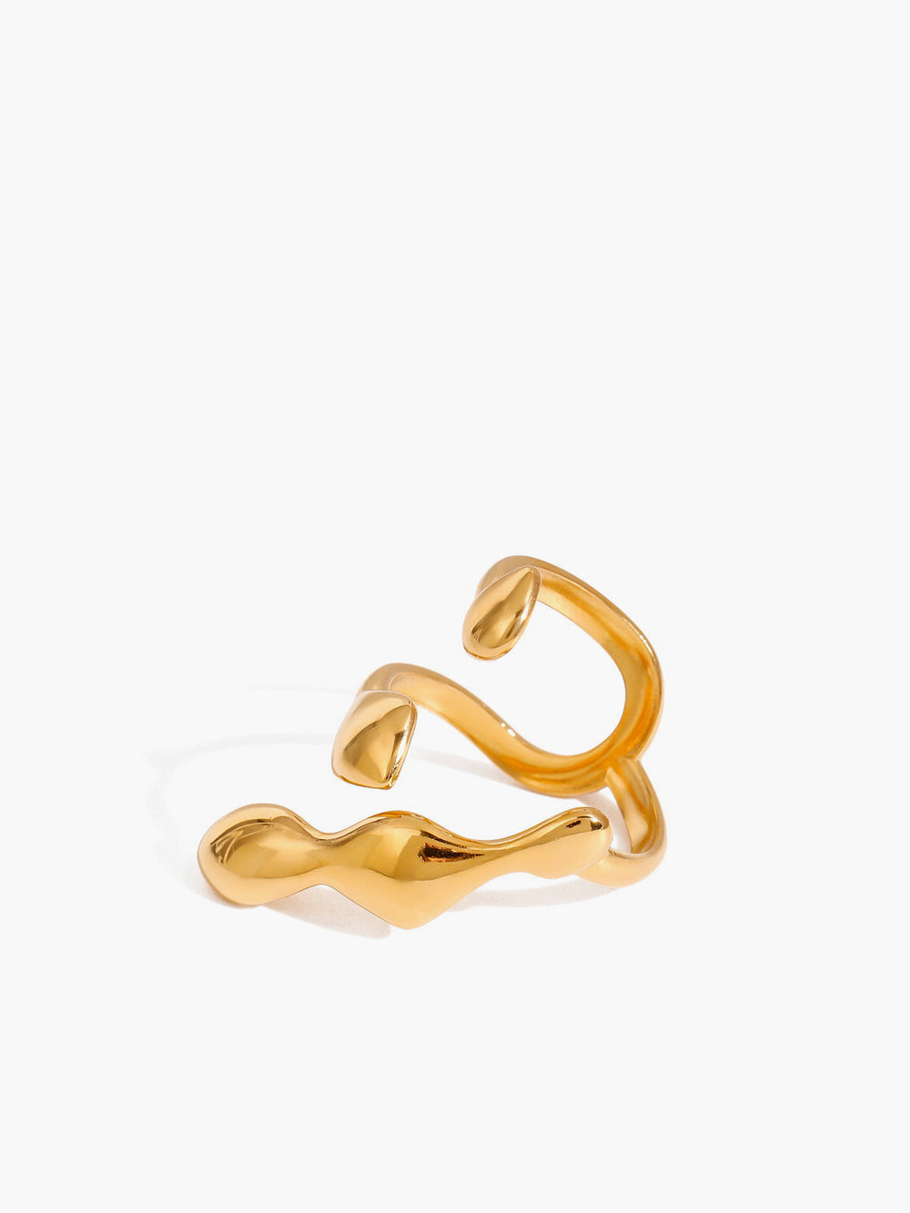 Liquid Lava Verstellbarer Offener Ring