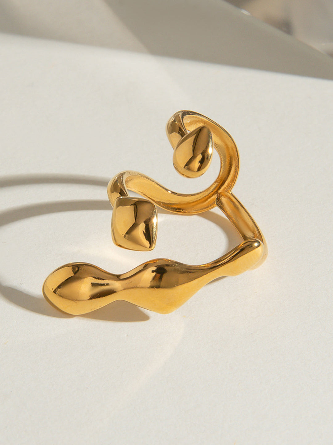 Liquid Lava Verstellbarer Offener Ring