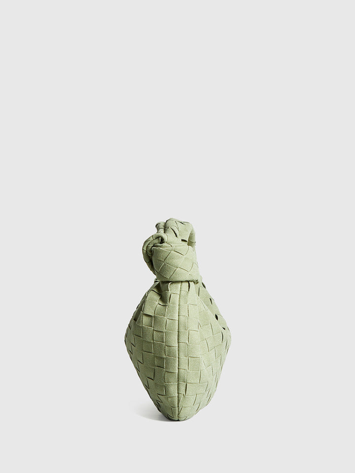 Abgerundete gewebte
knoten-tasche