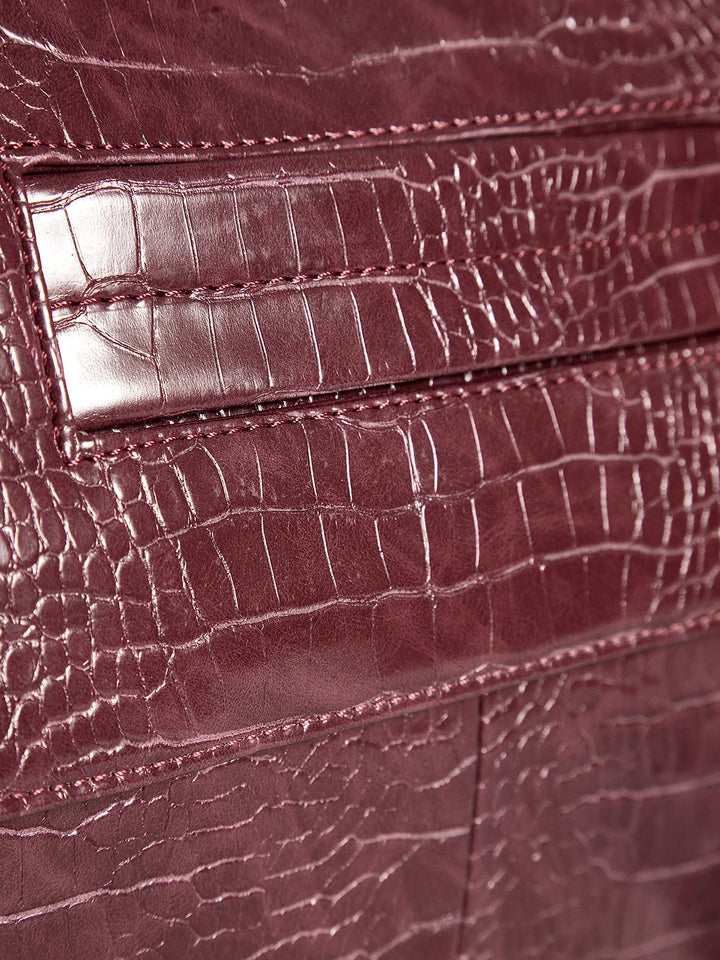 Crocodile Pattern Großkapazitäts-Kupplungs-Aktentasche