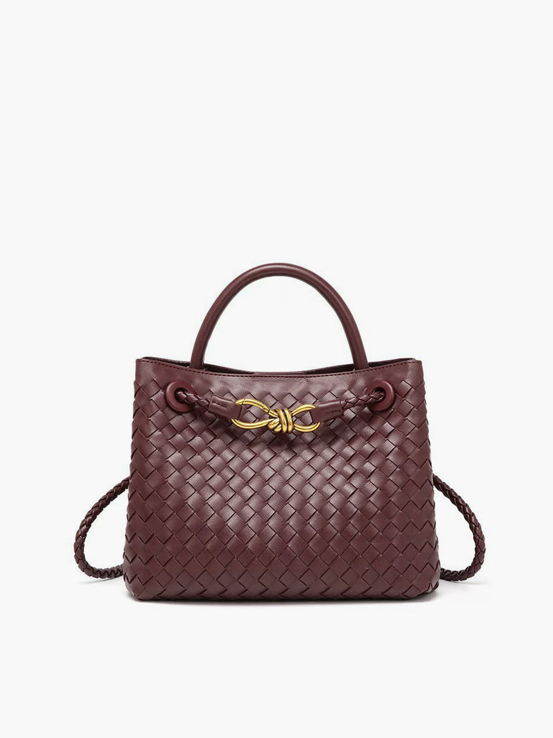 Tasche mit Metalldetail und Drehgriff