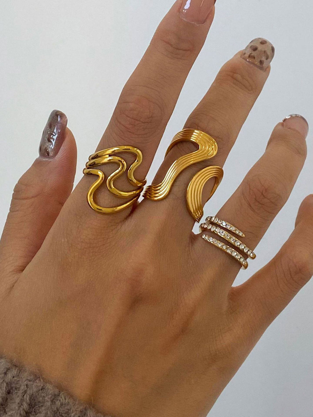 1 Stk Unregelmäßiger Offener Ring