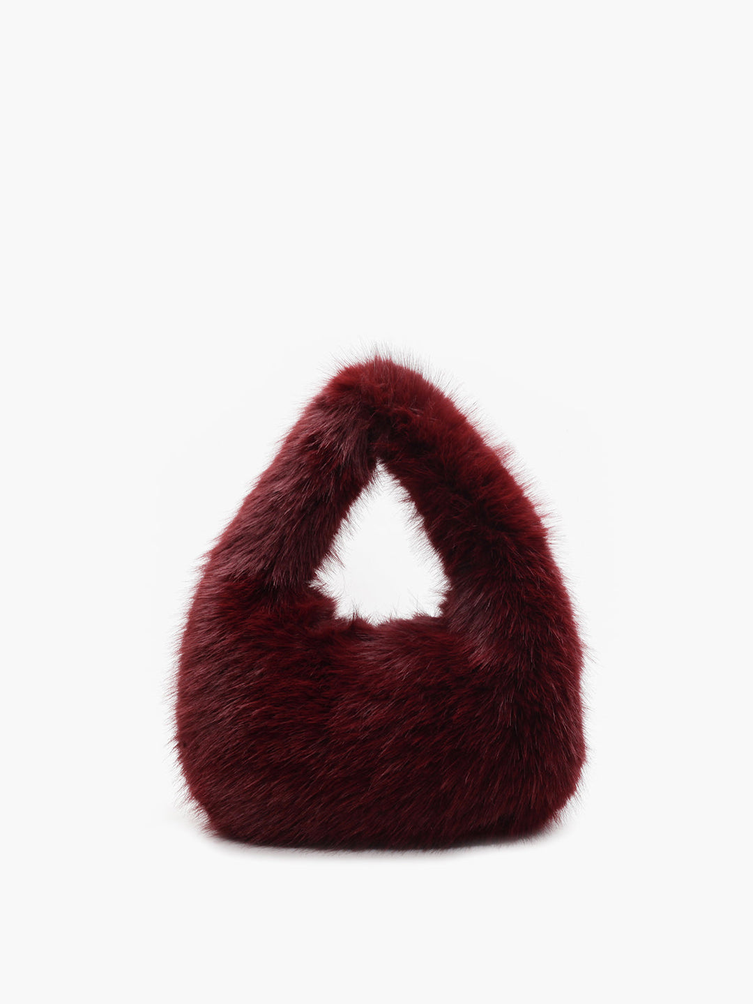 Abgerundete flauschige Handtasche