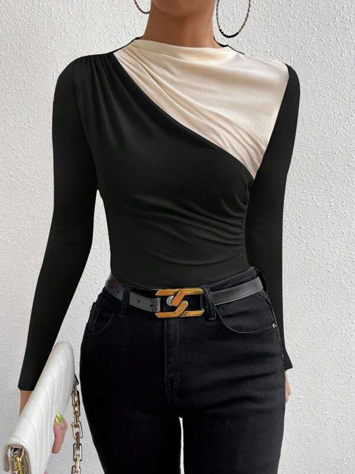 Colorblock Langarmshirt
