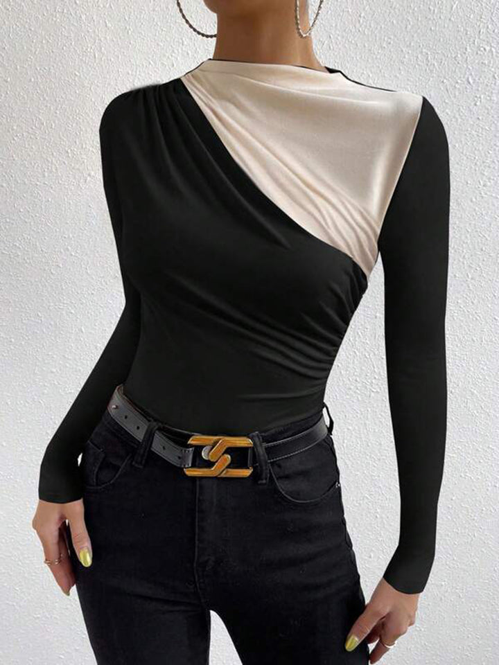 Colorblock Langarmshirt