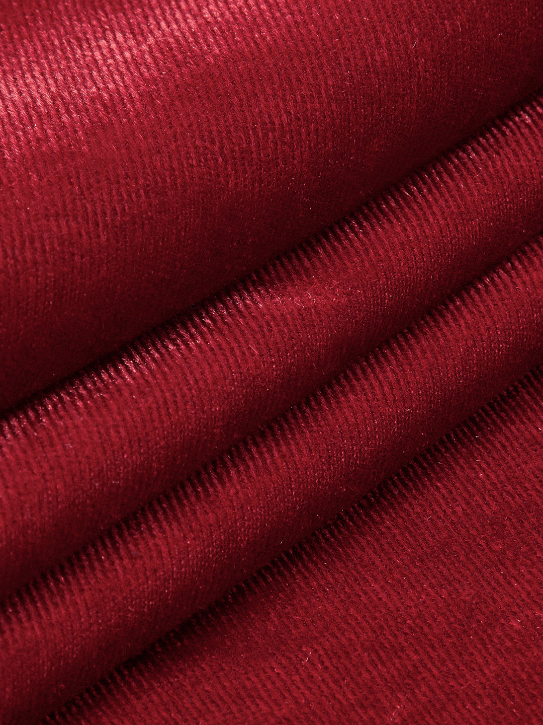 Samt Kleid Mit Mock-Kragen Und Knoten