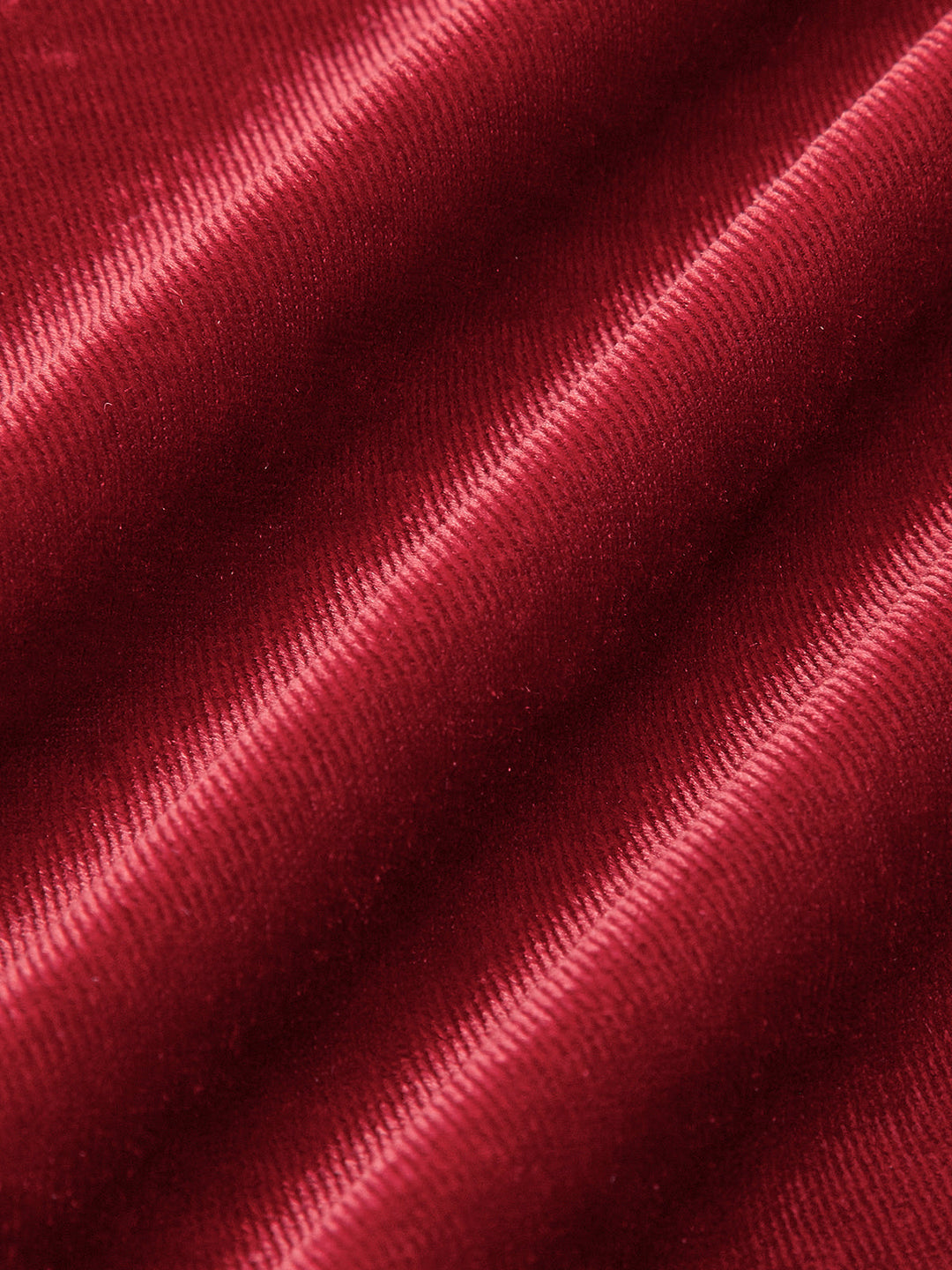 Samt Kleid Mit Mock-Kragen Und Knoten