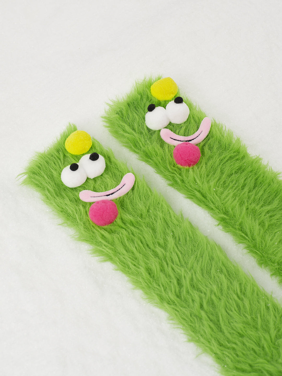 Cartoon Korallen Samt Mittelhohe Socken