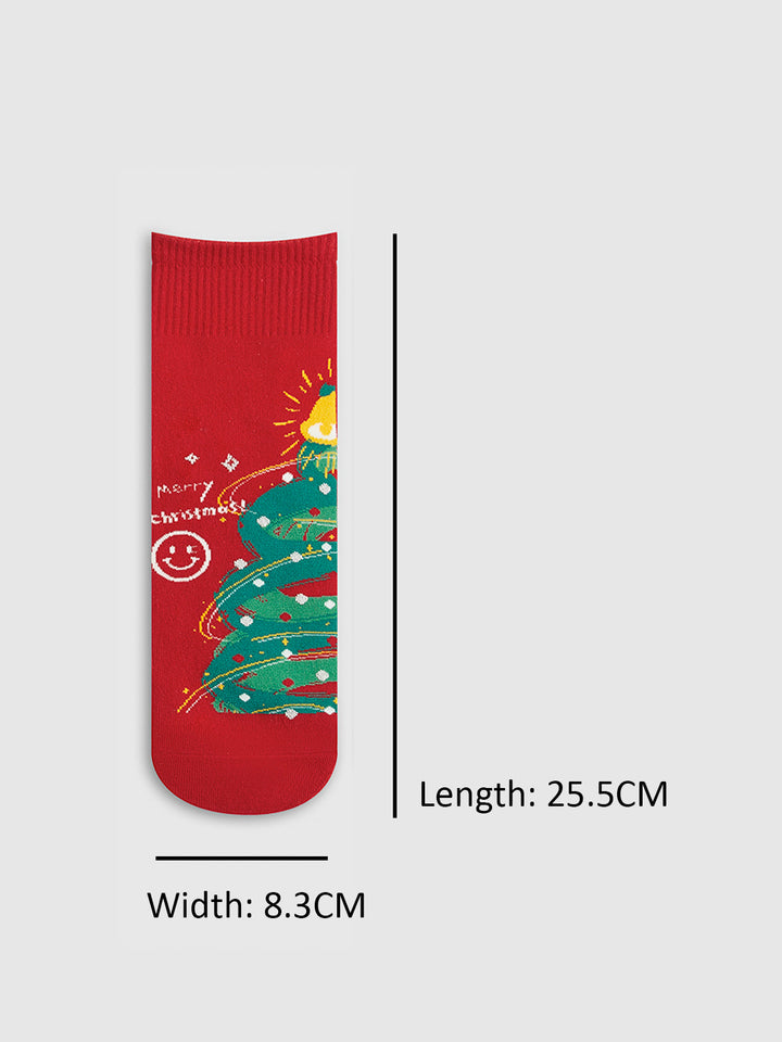 Cartoon Weihnachtsgeschenkbox mit Socken