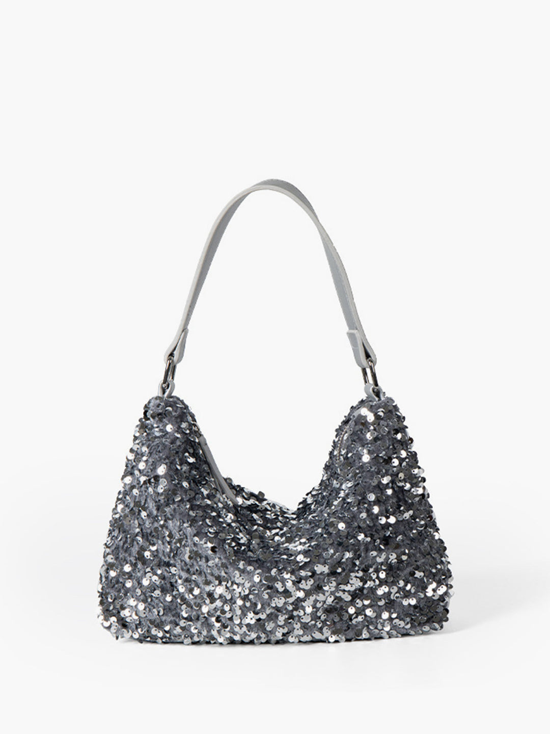 Samt Pailletten Achseltasche