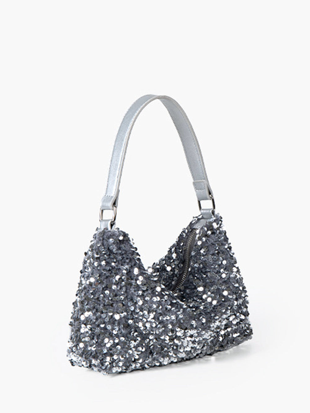 Samt Pailletten Achseltasche