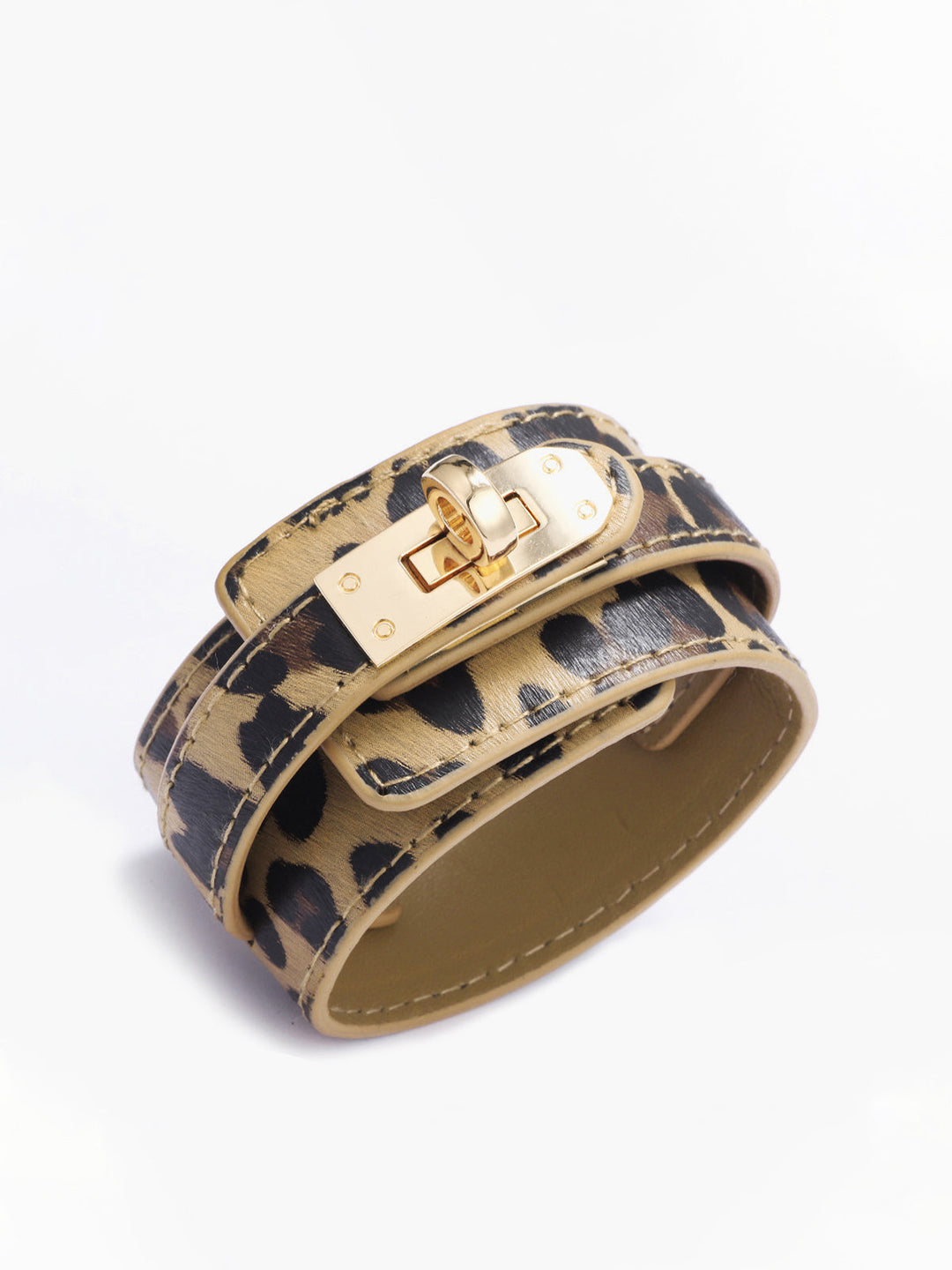 Leopardenmuster Lederarmband