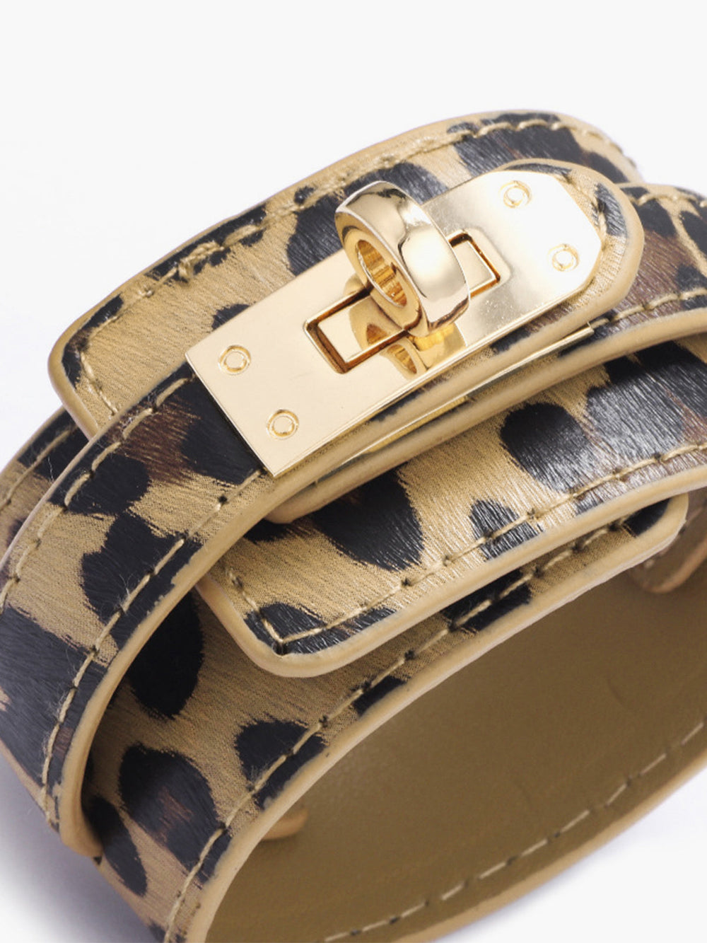 Leopardenmuster Lederarmband