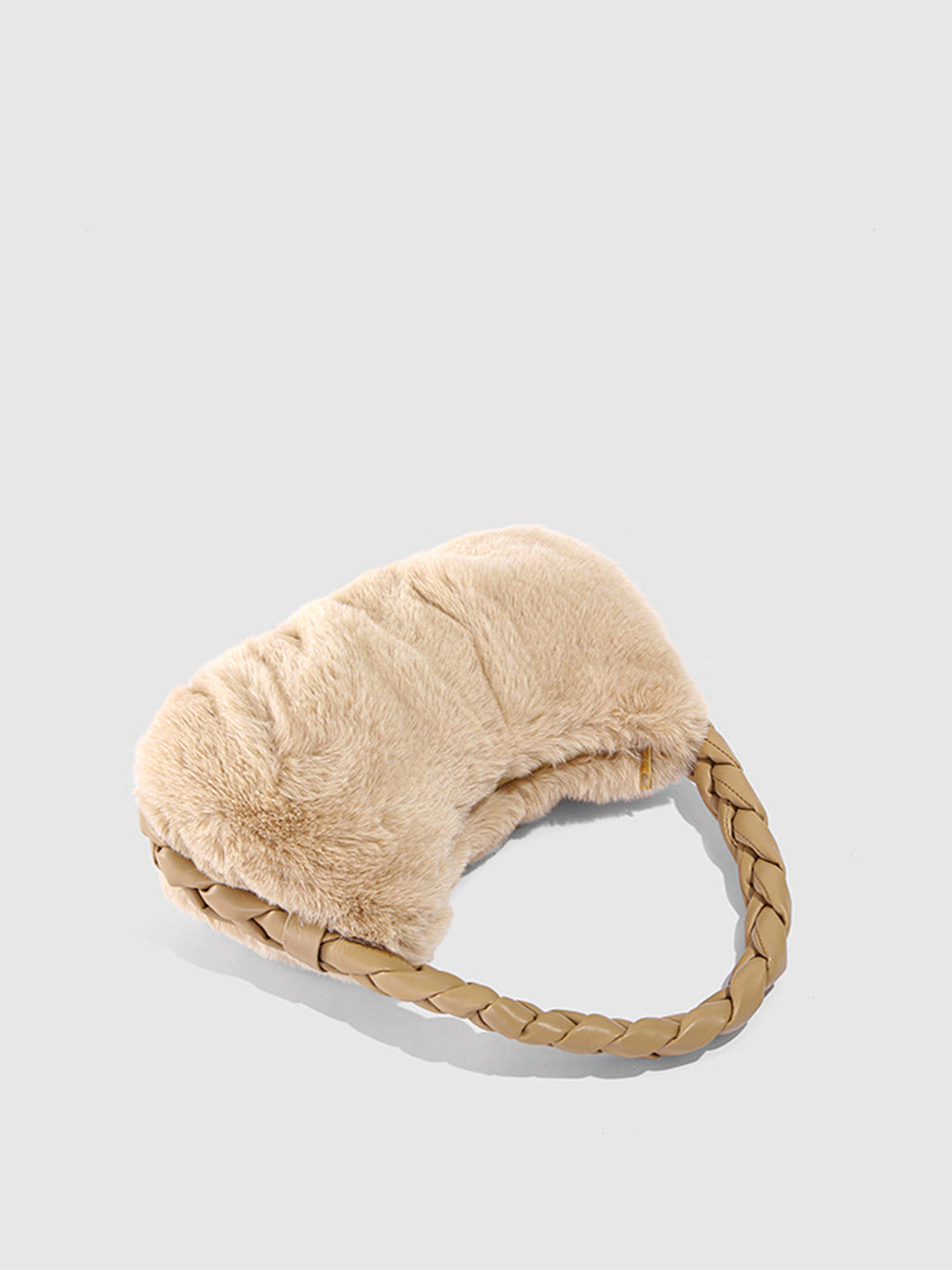 Gewebter Gurt Flauschige Handtasche
