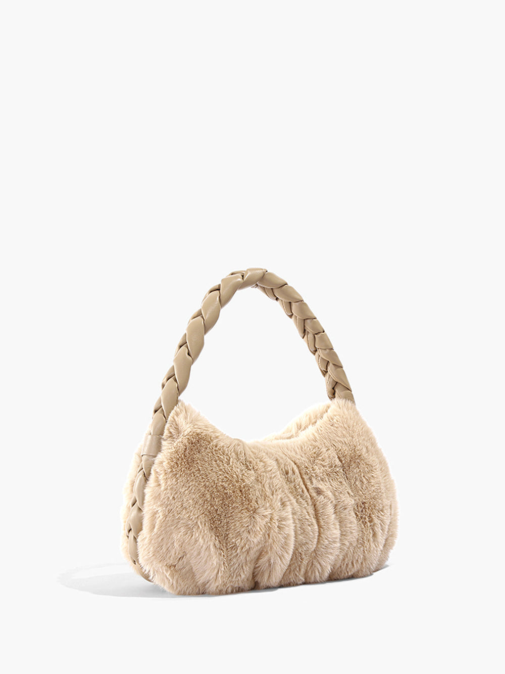 Gewebter Gurt Flauschige Handtasche