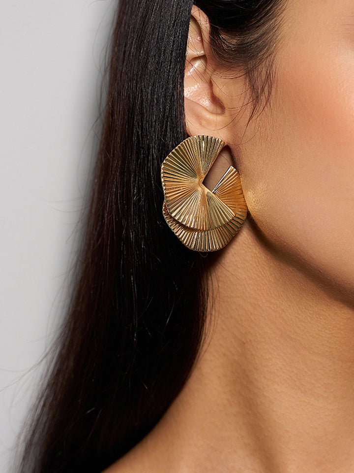 Ripple Hoop Stecker Ohrringe
