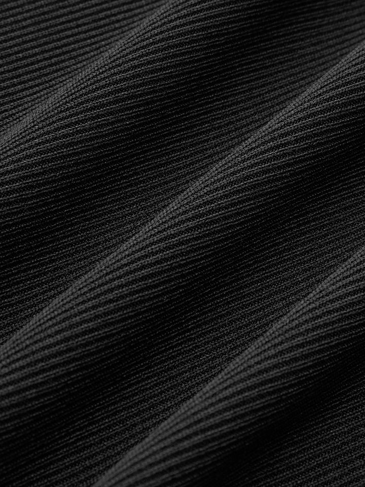 Rüschen-Strick-Wickel-Maxikleid