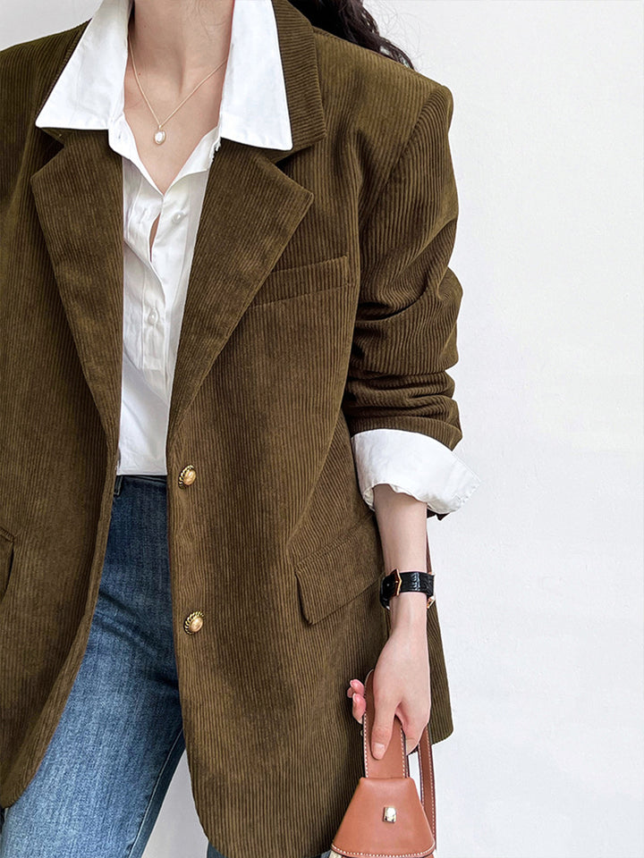 Schulterpolster Kord Blazer