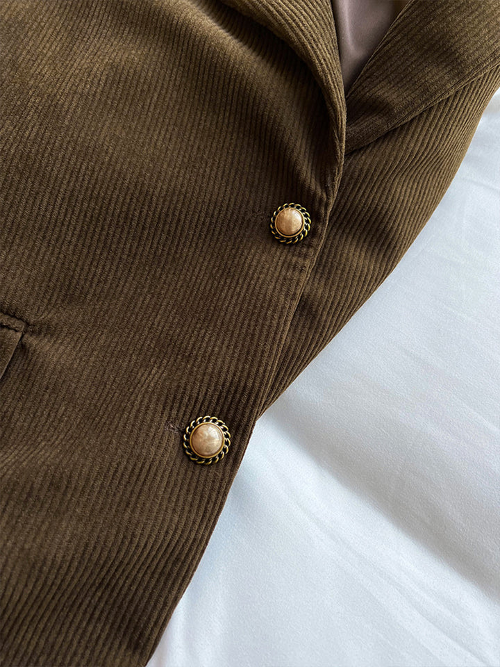 Schulterpolster Kord Blazer