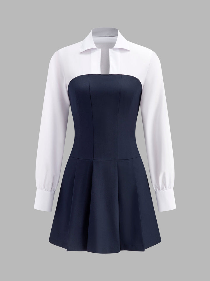 Plissiertes Polokleid