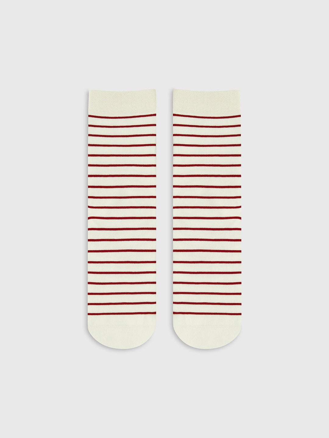 Kontrastgestreifte Stapelsocken