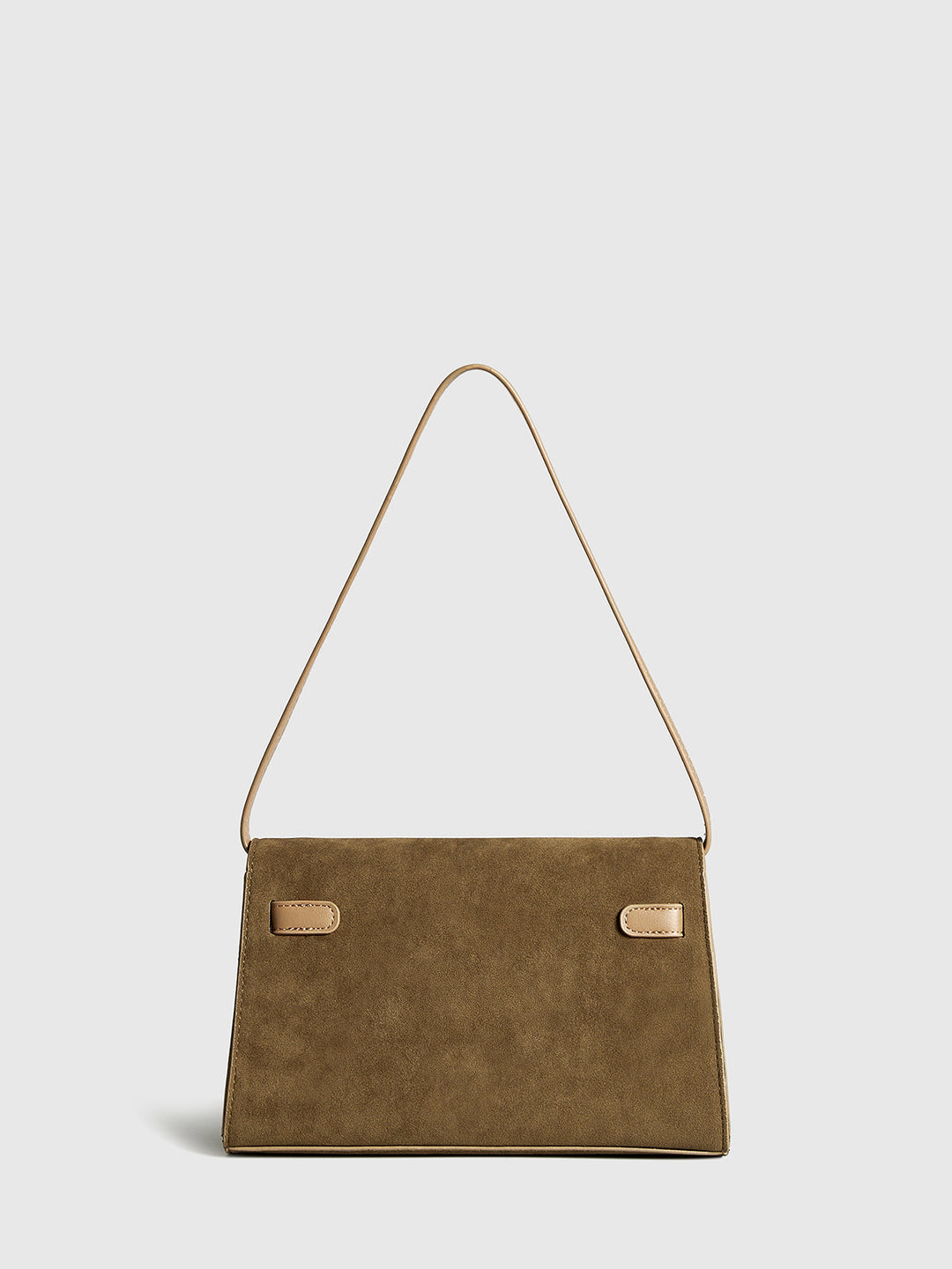 Gürtel-Dekor Klapp-Schultertasche