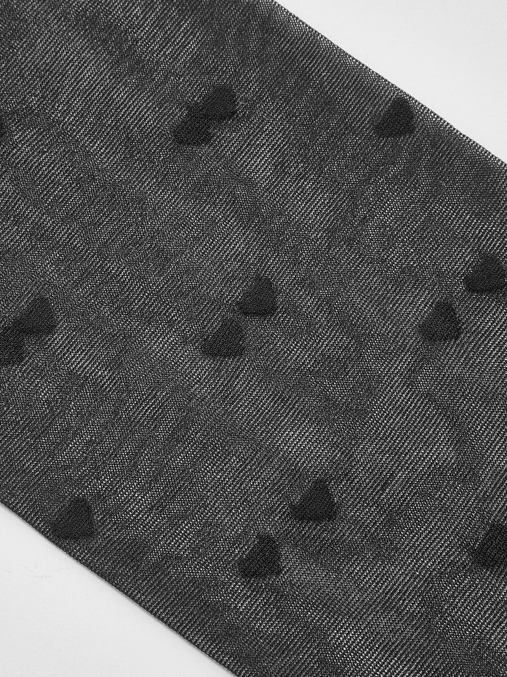 Herzgemusterte durchsichtige Strumpfhose