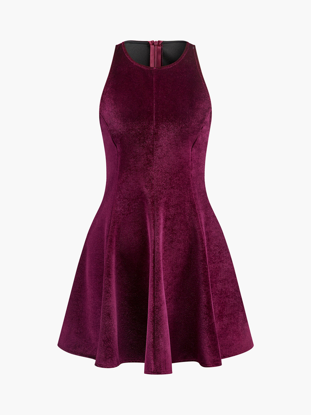 Samtkleid mit Reißverschluss Slim Tank Dress