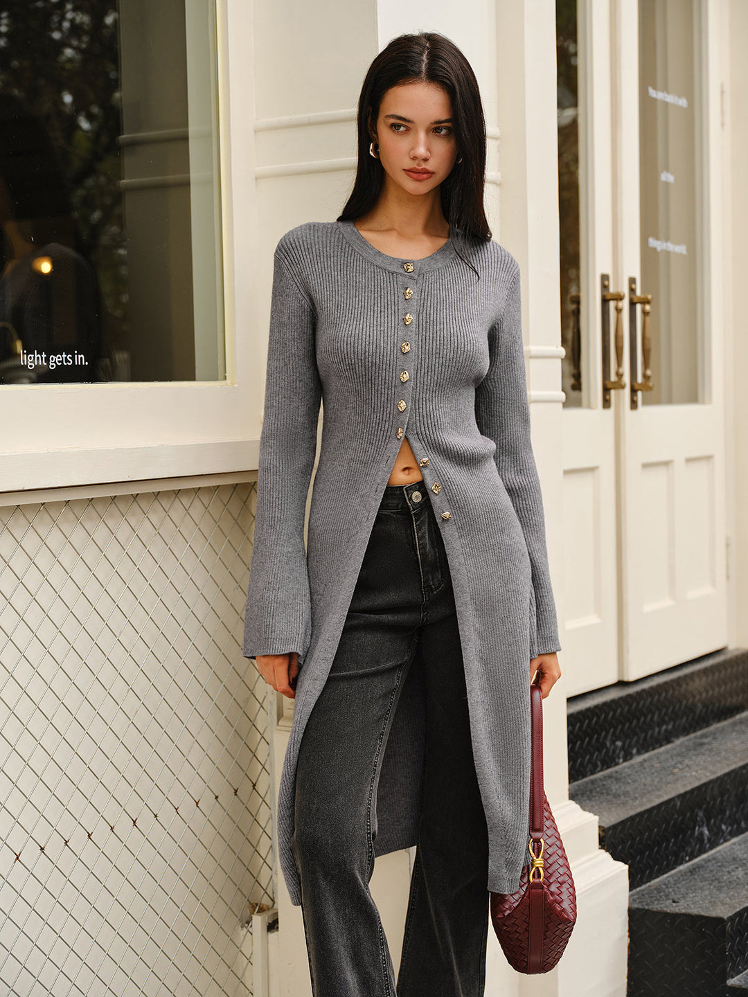 Vielseitiges Pulloverkleid aus Metall