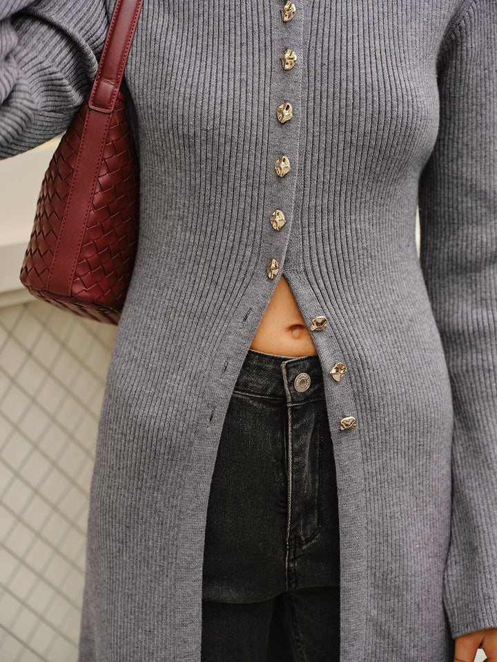 Vielseitiges Pulloverkleid aus Metall