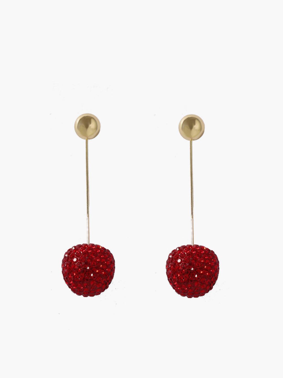 Strass-Ohrstecker Kirsche