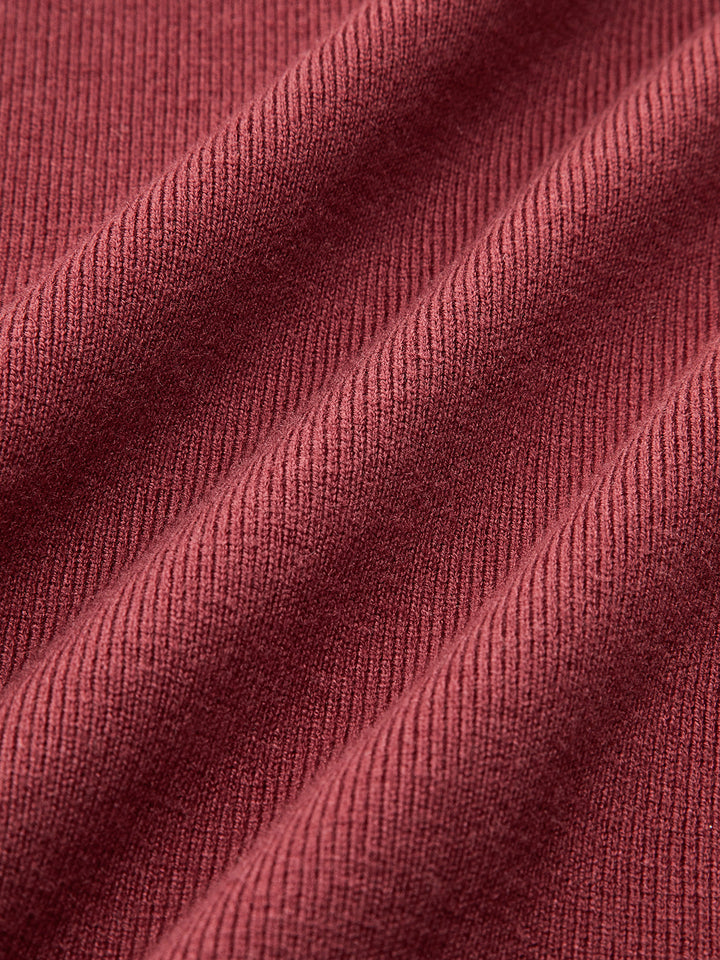 Kontrast Rüschenkleid Slim Fit