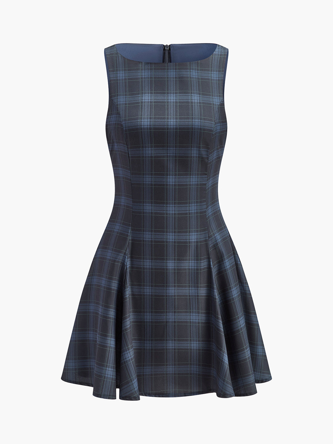 Gekleidetes Kleid mit Falten und Reißverschluss